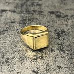 14 karaats gouden zegelring massief, Sieraden, Tassen en Uiterlijk, Ringen, Ophalen of Verzenden