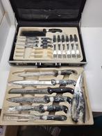 Messenset, 17 stuks in een aluminium koffer van BergHOFF, Ophalen of Verzenden, Zo goed als nieuw, Rvs of Chroom, Vaatwasserbestendig