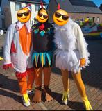 Kippenpakken voor vrijgezellenfeest/carnavalsoptocht, Ophalen of Verzenden, Zo goed als nieuw, Maat 46/48 (XL) of groter