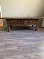 Stoere teak salontafel – robuust en stijlvol!, Ophalen, Gebruikt, 50 tot 75 cm, 50 tot 100 cm