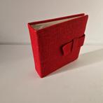 7 inch single map jaren 50 rode stoffen platen rek mapje, Ophalen of Verzenden, Audio en Video