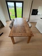 Teak houten eettafel - 240x100cm - Direct beschikbaar!, Ophalen, Gebruikt, 100 tot 150 cm, Teakhout