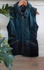 Damesgilet 36 zwart leer Sideway gilet damesjasje Als nieuw, Sideway, Ophalen of Verzenden, Zo goed als nieuw