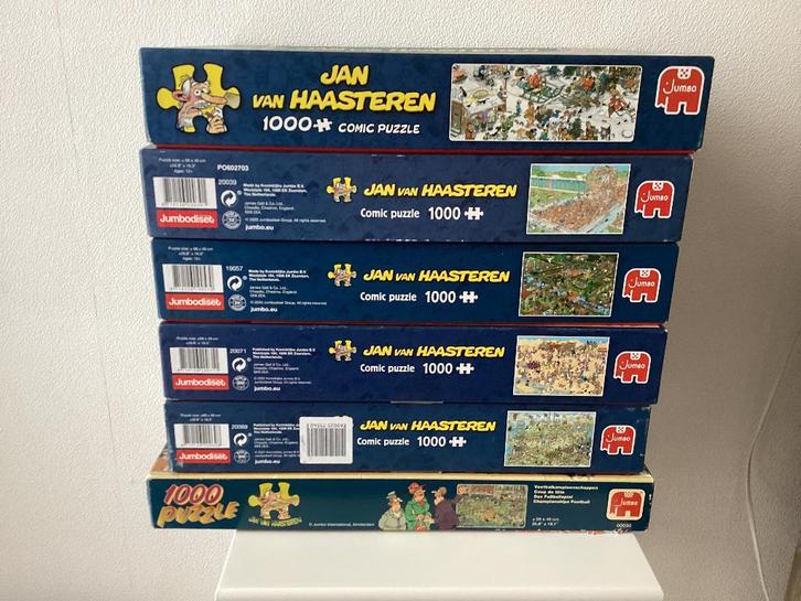 Jan van Haasteren puzzels, Hobby en Vrije tijd, Denksport en Puzzels, Zo goed als nieuw, Legpuzzel, 500 t/m 1500 stukjes, Ophalen of Verzenden