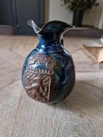 Blauw emaille schenkkannetje/vaasje Guérin R7, Ophalen of Verzenden