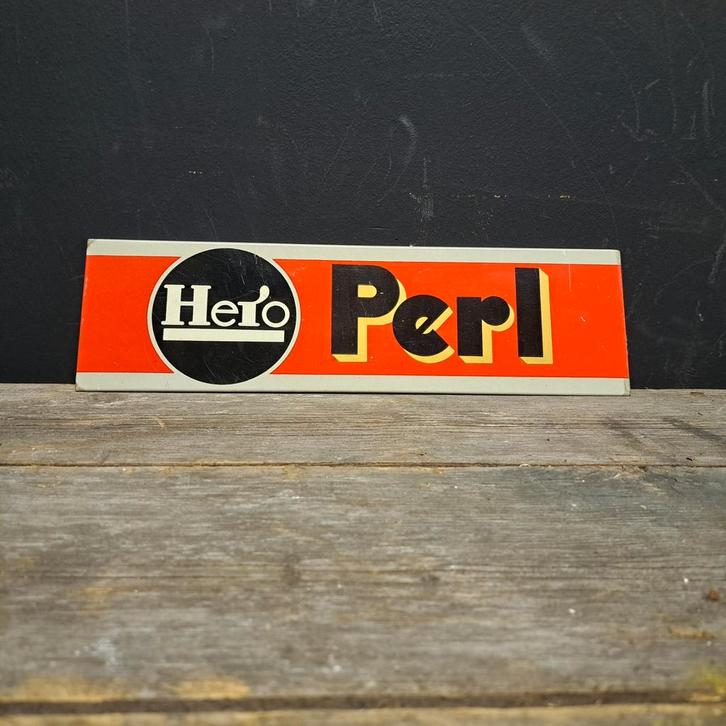 Hero Perl  'Rob otten' Brussel, Verzamelen, Merken en Reclamevoorwerpen, Gebruikt, Reclamebord, Ophalen of Verzenden