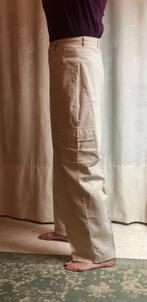 linnen broek - ivoorwit - zgan - 38 - Cotton Club, Kleding | Dames, Broeken en Pantalons, Wit, Ophalen of Verzenden, Zo goed als nieuw