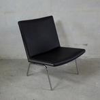 Hans J. Wegner - Airport’ Lounge stoel, Deens, 1958, Huis en Inrichting, Stoelen, Zwart, Vintage deens design mid-century, Ophalen of Verzenden