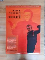 Filmposter Bullitt Steve McQueen, Gebruikt, Ophalen of Verzenden, Foto of Poster, 75 cm of meer