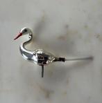 Kerstbal kerstboom versiering vintage ca. 1960 zwaan vogel, Ophalen of Verzenden, Gebruikt