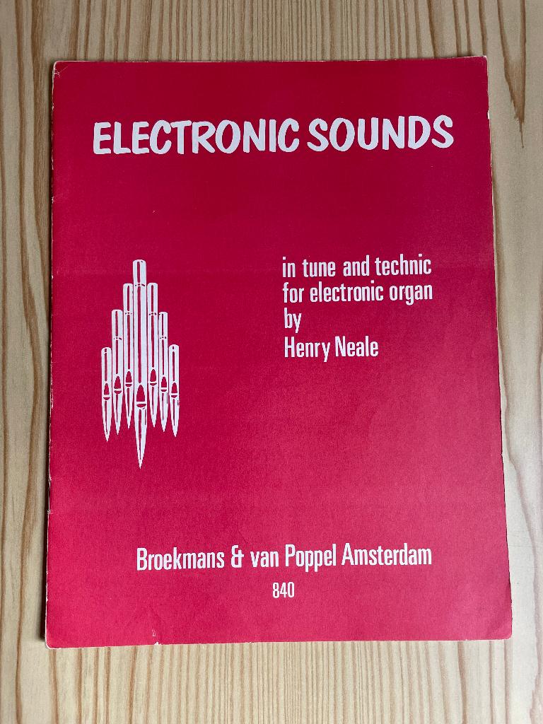 Bladmuziek Electronic Sounds, Muziek en Instrumenten, Bladmuziek, Orgel, Gebruikt, Overige genres, Ophalen of Verzenden