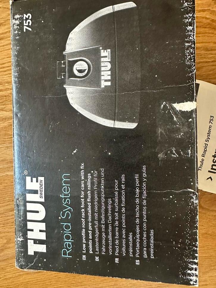 Thule Rapid System 753 Dakdragers met kit 4030, Auto diversen, Dakdragers, Gebruikt, Ophalen of Verzenden