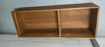 Houten wandkast 116x44x33 cm met handvaten beschikbaar voor biedingen