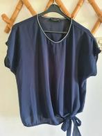 SAARES Woman - blauw shirt met knoop - Mt M, Ophalen of Verzenden, Zo goed als nieuw, Blauw, Korte mouw
