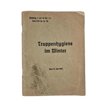 Wo2 Duits 'truppenhygiene im winter' boekje 1942 beschikbaar voor biedingen