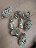 8 oude kerstornamenten, deukballen dennenappels engelen, Diversen, Kerst, Ophalen of Verzenden, Gebruikt