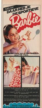 Retro reclame 1975 Mattel Barbie pop sportief rokje, Verzenden, Overige typen