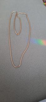 Doublé ketting. Goudkleur 78cm dik en fijne structuur, Ophalen of Verzenden, Nieuw, Goud, Overige materialen