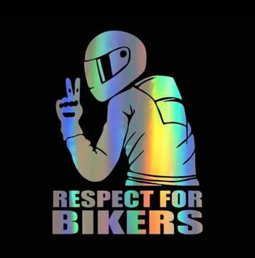 Respect voor Bikers Sticker beschikbaar voor biedingen