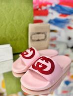 Gucci GG cotton candy leder slippers maat 33 NIEUW, Gucci, Overige typen, Customercare@gucci.com, Gucci