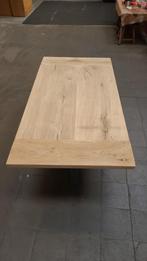 Recht oud eiken tafelblad van 100x195cm, 4,5cm dik, Ophalen, 100 tot 150 cm, Eikenhout, Nieuw