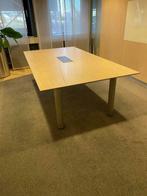 2 x Vergadertafel, ahorn blad, incl. fliptop, 240 x 128 cm., Huis en Inrichting, Bureaus, Ophalen, Gebruikt