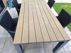 Tuinset, Kunststof, Gebruikt, Eettafel, 6 zitplaatsen