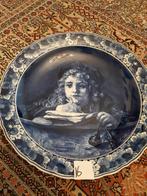 de Porceleynefles bord 42 cm zelfportret Rembrandt nr 16, Antiek en Kunst, Ophalen of Verzenden