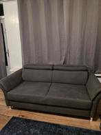 Grijze bank met verstelbare hoofdsteun, Huis en Inrichting, Banken | Bankstellen, Ophalen, Gebruikt, 150 tot 200 cm, Tweepersoons