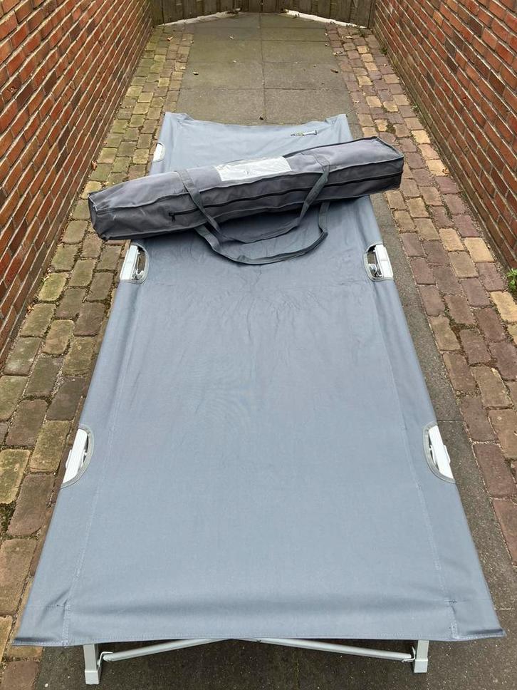 Ligbed/veldbed/stretcher Eurotrail, Caravans en Kamperen, Kampeermeubelen, Zo goed als nieuw, Ophalen