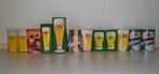 Unieke serie heineken glazen in doosjes en blik 12x., Ophalen of Verzenden, Zo goed als nieuw, Glas of Glazen, Heineken