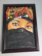 Marokkaanse Vrouw Portret Schilderij, Ophalen of Verzenden