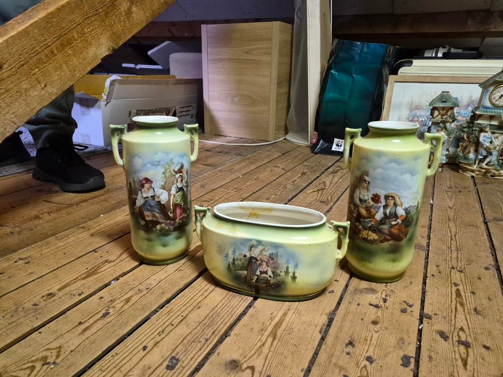 Jardinière met barstjes, Ophalen of Verzenden