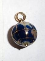 Hanger Globe Wereldbol edelsteen Lapis 18K, Verzenden, Nieuw