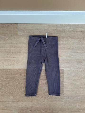 Z.g.a.n. Donkergrijze broek met wafelstructuur, Zara, mt 80 beschikbaar voor biedingen