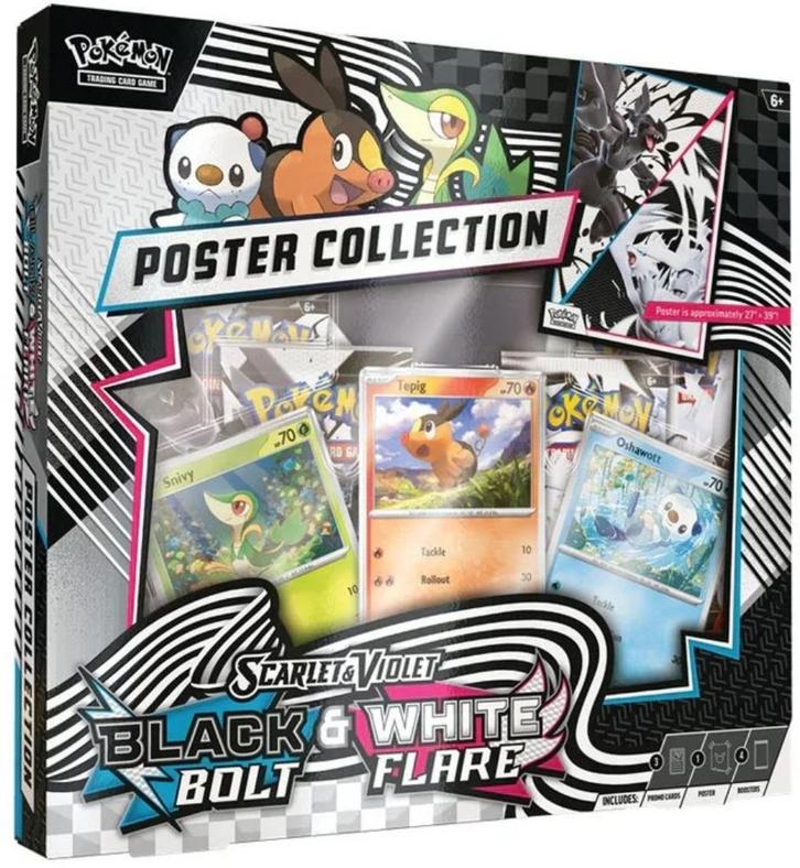Pokémon Unova Poster Collection – Black Bolt/White Flare, Hobby en Vrije tijd, Verzamelkaartspellen | Pokémon, Nieuw, Overige typen
