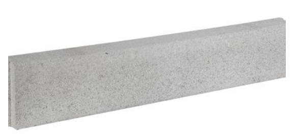 Betonband 12x25x100 grijs opsluitband stootband trottoirband, Tuin en Terras, Bielzen en Borders, Nieuw, Biels, Beton, 25 tot 50 cm
