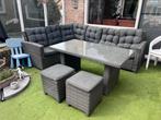 Mooie loungeset met tafel, Ophalen, Zo goed als nieuw, Wicker