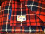 Rood blauw wollen deken, Ophalen of Verzenden