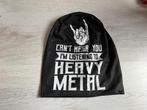 Muts  - Can.t Hear You I,m Listening To Heavy Metal  nieuw, Kleding | Heren, Nieuw, Muts, Ophalen of Verzenden