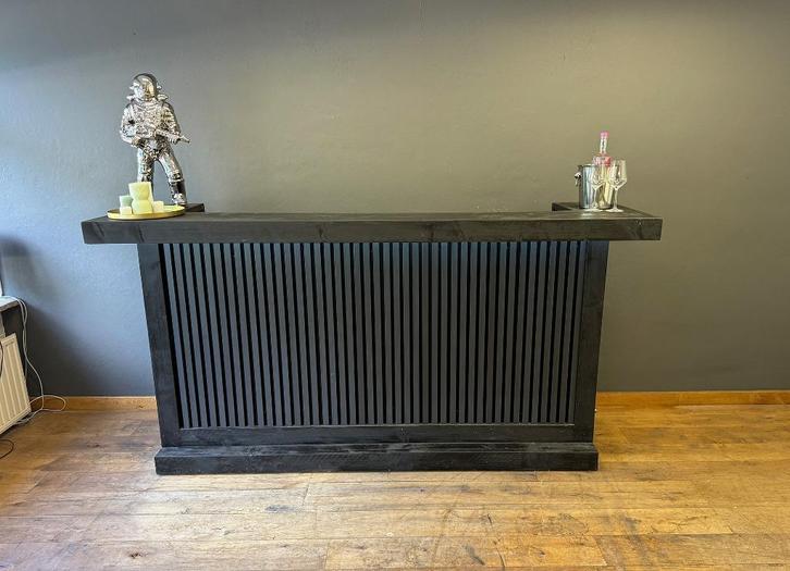 Showroomuitverkoop: Bar met LED en houtpanelen, Huis en Inrichting, Barren, Nieuw, Ophalen of Verzenden