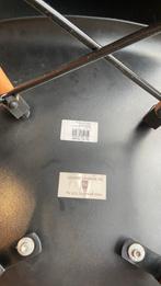2x Vitra - look stoelen van zwart kunststof, houten poten, Huis en Inrichting, Stoelen, Ophalen, Kunststof, Gebruikt, Twee