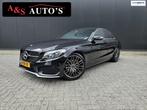 Mercedes-Benz C-klasse 180 AMG NAP Led Elektr stoelen Automa, Auto's, Mercedes-Benz, Automaat, 65 €/maand, Zwart, Adaptive Cruise Control