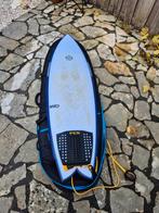 Surfboard incl. vinnen, leash & boardbag, Ophalen, Zo goed als nieuw, Fish, Met koord