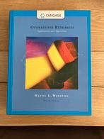 Operations Research - Wayne Winston - 4th Edition, Boeken, Ophalen of Verzenden, Beta, Zo goed als nieuw, WO