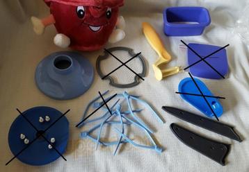 Tup. onderd 4: wat losse onderdelen recente(re) bakartikelen beschikbaar voor biedingen