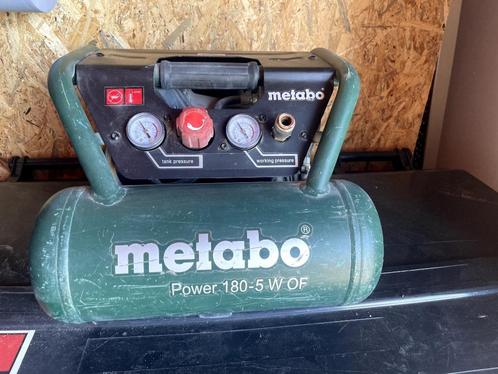 Metabo Compressor Power 180-5 W OF, Doe-het-zelf en Verbouw, Compressors, Zo goed als nieuw, 6 tot 10 bar, Minder dan 25 liter