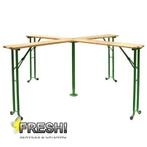 biertafel kruistafel te huur 20 personen bij Fresh!, Ophalen, Zo goed als nieuw, Verjaardag