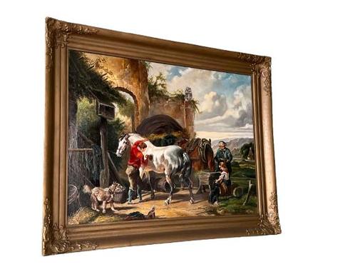Schilderij – Gesigneerd W.J. Kroon, Antiek en Kunst, Kunst | Schilderijen | Klassiek, Ophalen