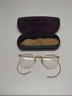 Vintage 18k gold filled bril met doosje 1920, Antiek en Kunst, Antiek | Goud en Zilver, Ophalen of Verzenden, Goud